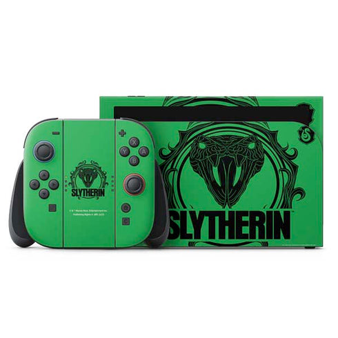 Wizarding Worlds Harry Potter Slytherin Illustration Nintendo Switch 2 (2025) with Joy-Con Skin